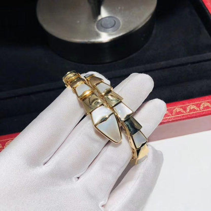 [⭐Veyra]SERPENTI BRACELET MOP GOLD