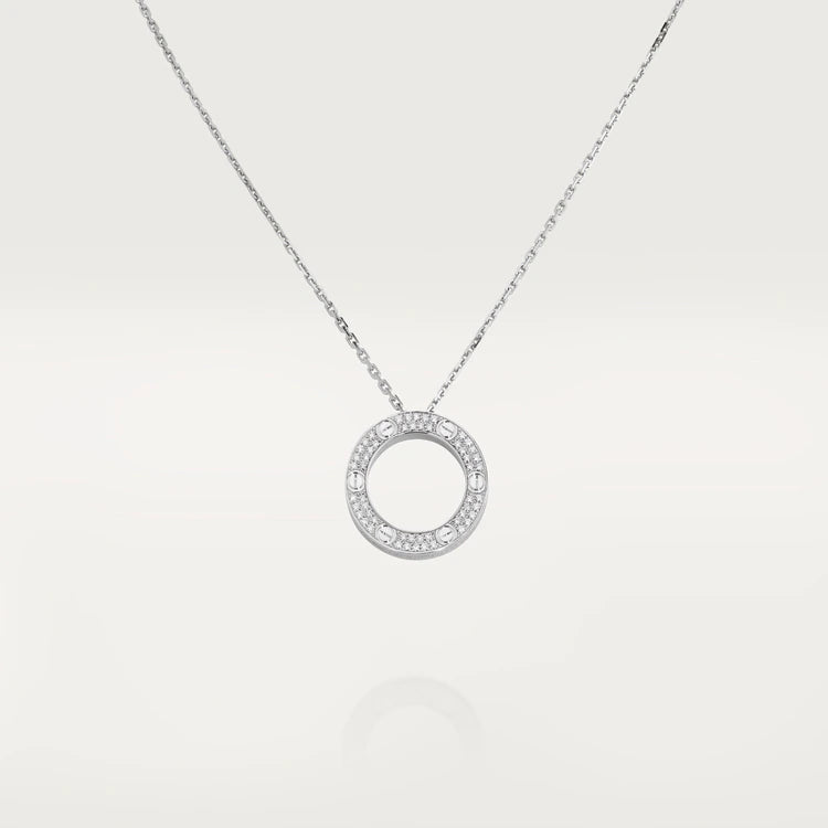 [⭐Veyra]LOVE NECKLACE ADJUSTABLE SILVER
