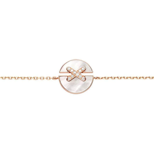 [⭐Veyra]JEUX DE BRACELET MOP PINK GOLD DIAMONDS