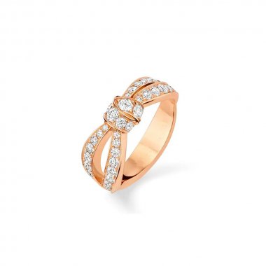[⭐Veyra]LIENS PINK GOLD DIAMOND RING