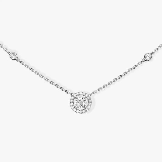 [⭐Veyra]Diamond Necklace 0,20ct Brilliant Shape Joy