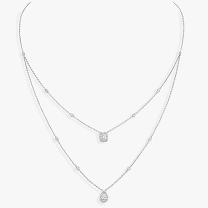 [⭐Veyra]Diamond Necklace My Twin 2 Rows
