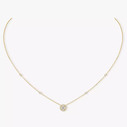 [⭐Veyra]Diamond Necklace 0,20ct Brilliant Shape Joy