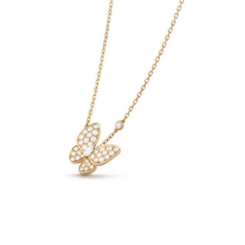 [⭐Veyra]BUTTERFLY DIAMOND NECKLACE
