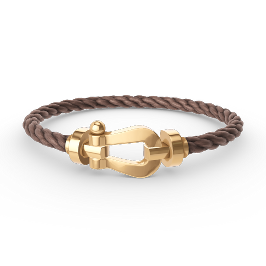 [⭐Veyra]FORCE LARGE HORSESHOE NO DIAMOND BRACELET GOLD