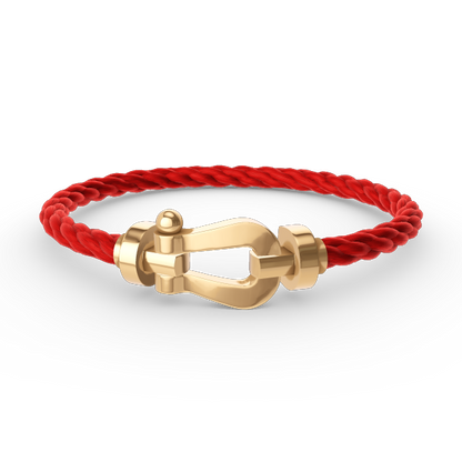 [⭐Veyra]FORCE LARGE HORSESHOE NO DIAMOND BRACELET GOLD
