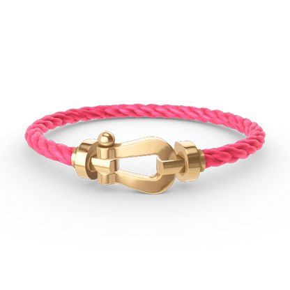 [⭐Veyra]FORCE LARGE HORSESHOE NO DIAMOND BRACELET GOLD