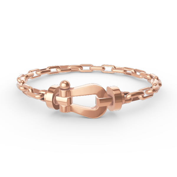 [⭐Veyra]FORCE LARGE HORSESHOE CLASP  METAL BRACELET