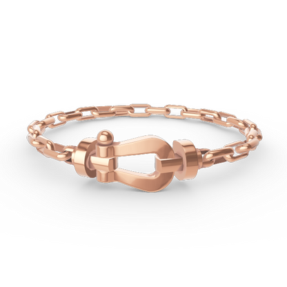[⭐Veyra]FORCE LARGE HORSESHOE CLASP  METAL BRACELET