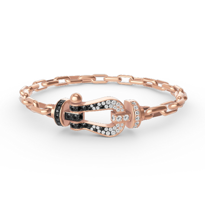 [⭐Veyra]FORCE LARGE HORSESHOE CLASP  METAL BRACELET