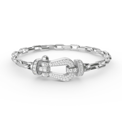[⭐Veyra]FORCE LARGE HORSESHOE CLASP  METAL BRACELET