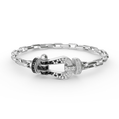 [⭐Veyra]FORCE LARGE HORSESHOE CLASP  METAL BRACELET