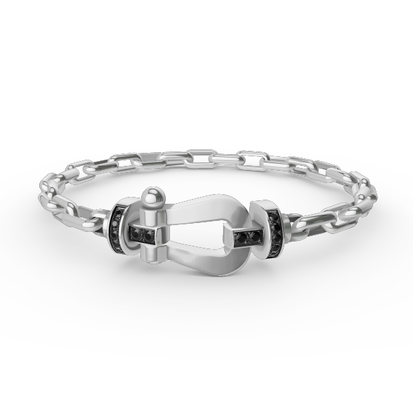 [⭐Veyra]FORCE LARGE HORSESHOE CLASP  METAL BRACELET