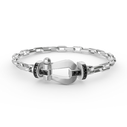 [⭐Veyra]FORCE LARGE HORSESHOE CLASP  METAL BRACELET