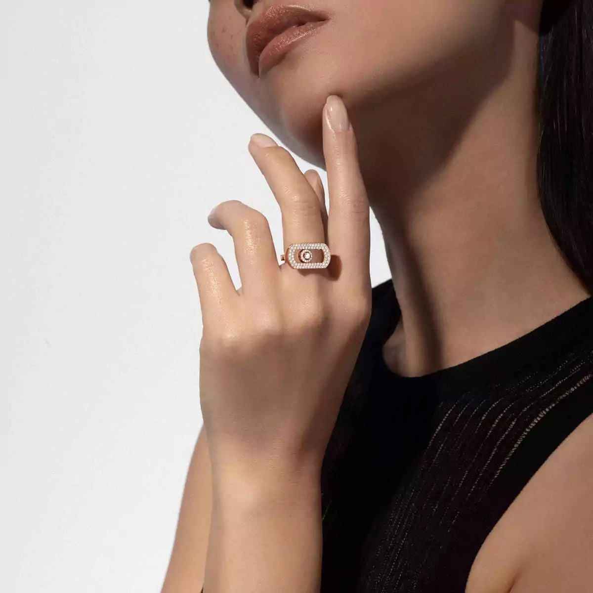 [⭐Veyra]So Move Pave_-Set Diamond Ring