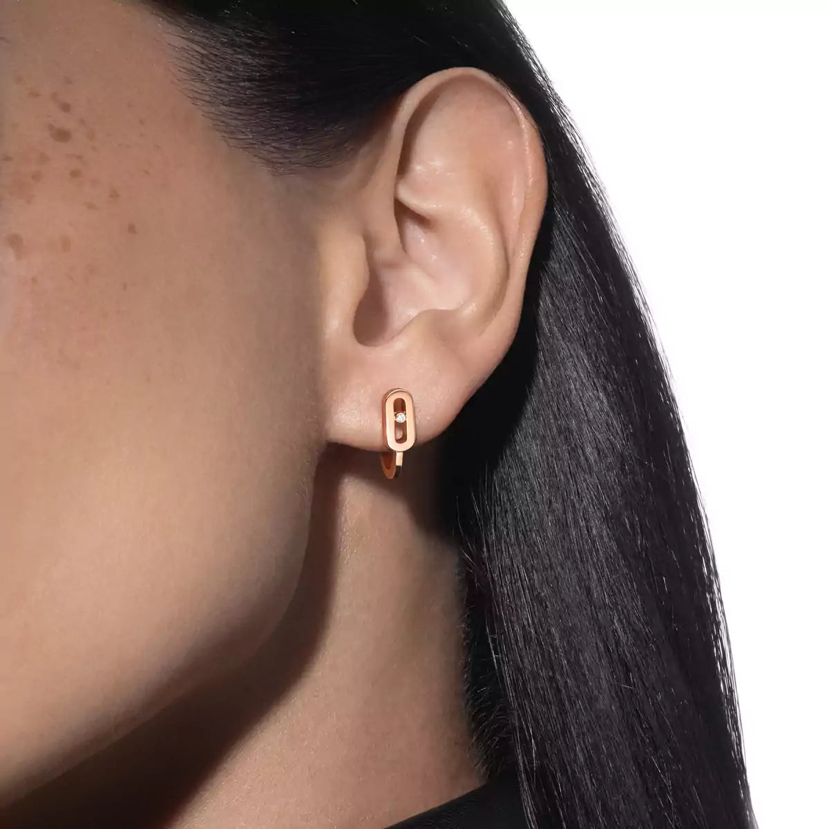 [⭐Veyra]Diamond Mini Hoop Earrings Move Classique