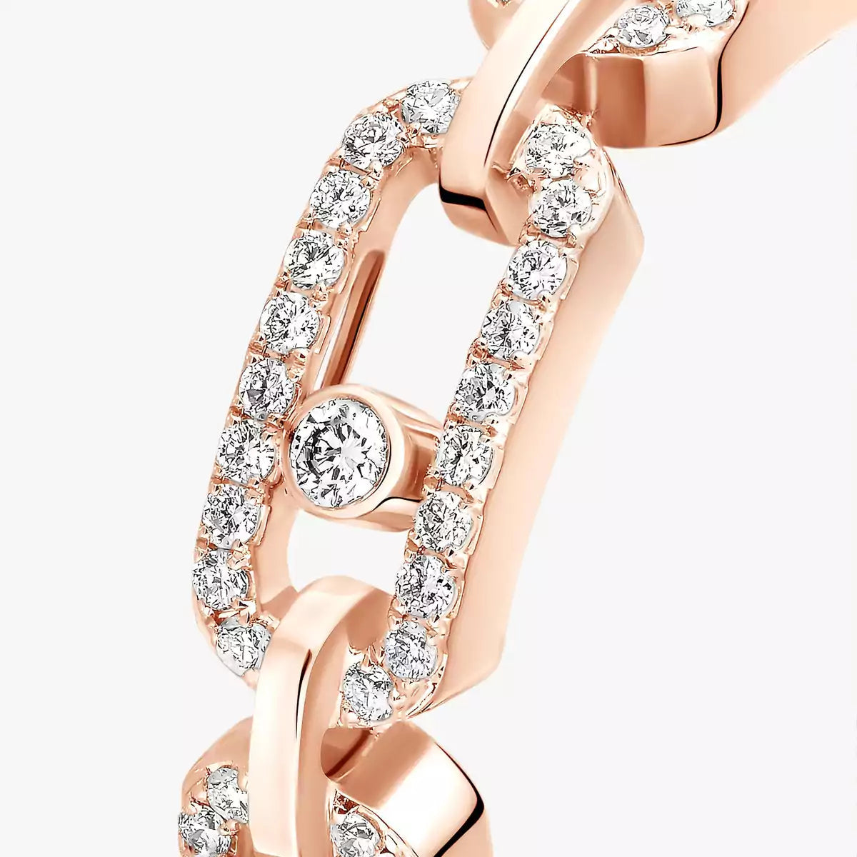 [⭐Veyra]Move Link Pave_-Set Diamond Ring in Gold