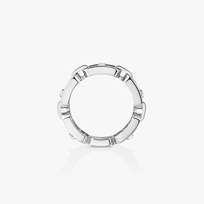 [⭐Veyra]Move Link Pave_-Set Diamond Ring in Gold