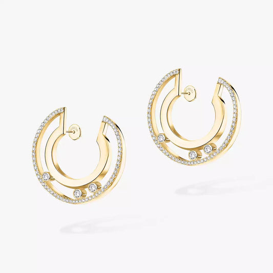 [⭐Veyra]Move Romane Small Diamond Hoop Earrings