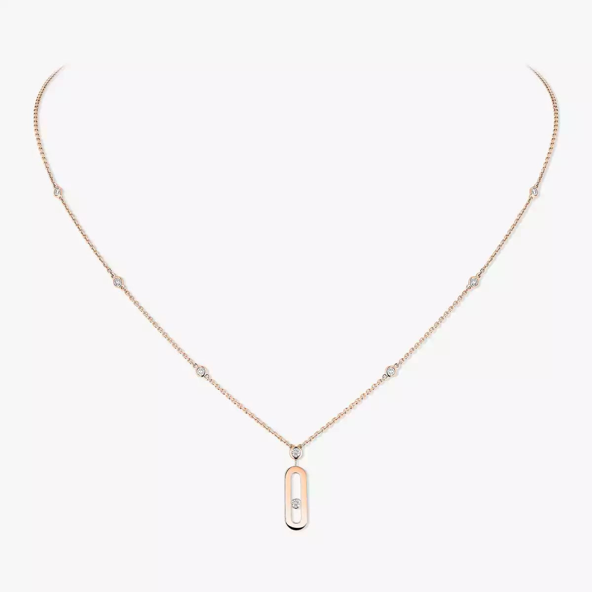 [⭐Veyra] Move Uno Gold Diamond Long Necklace