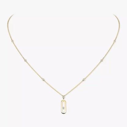 [⭐Veyra] Move Uno Gold Diamond Long Necklace
