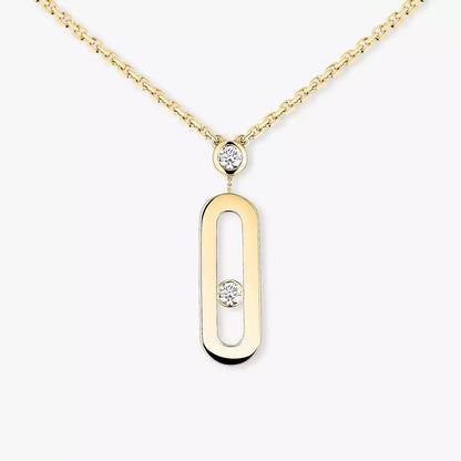 [⭐Veyra] Move Uno Gold Diamond Long Necklace