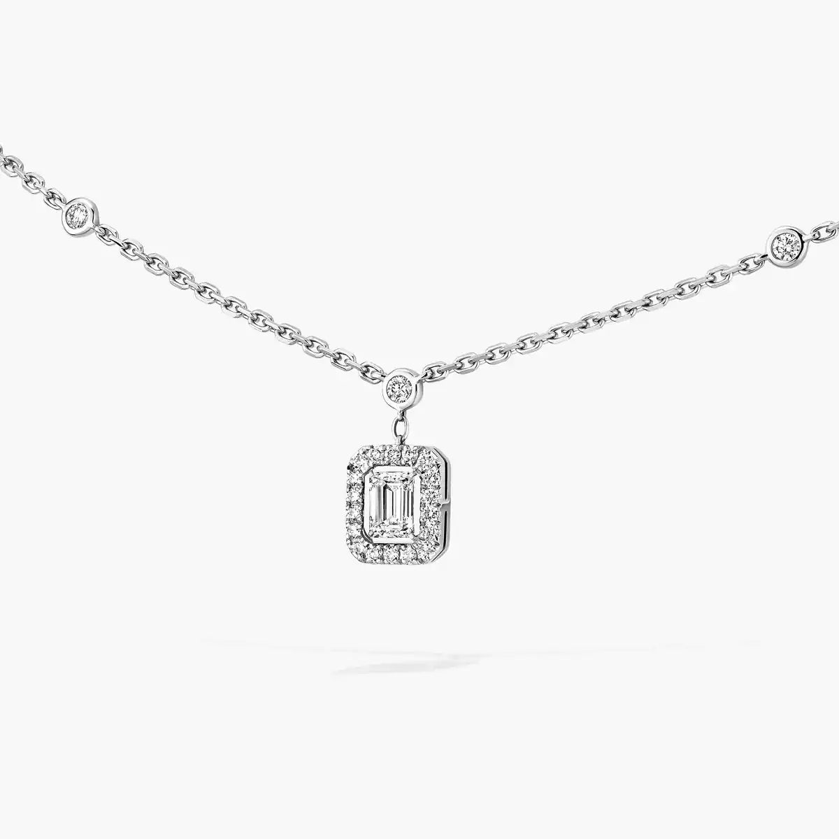 [⭐Veyra]My Twin Diamond Necklace in Silver