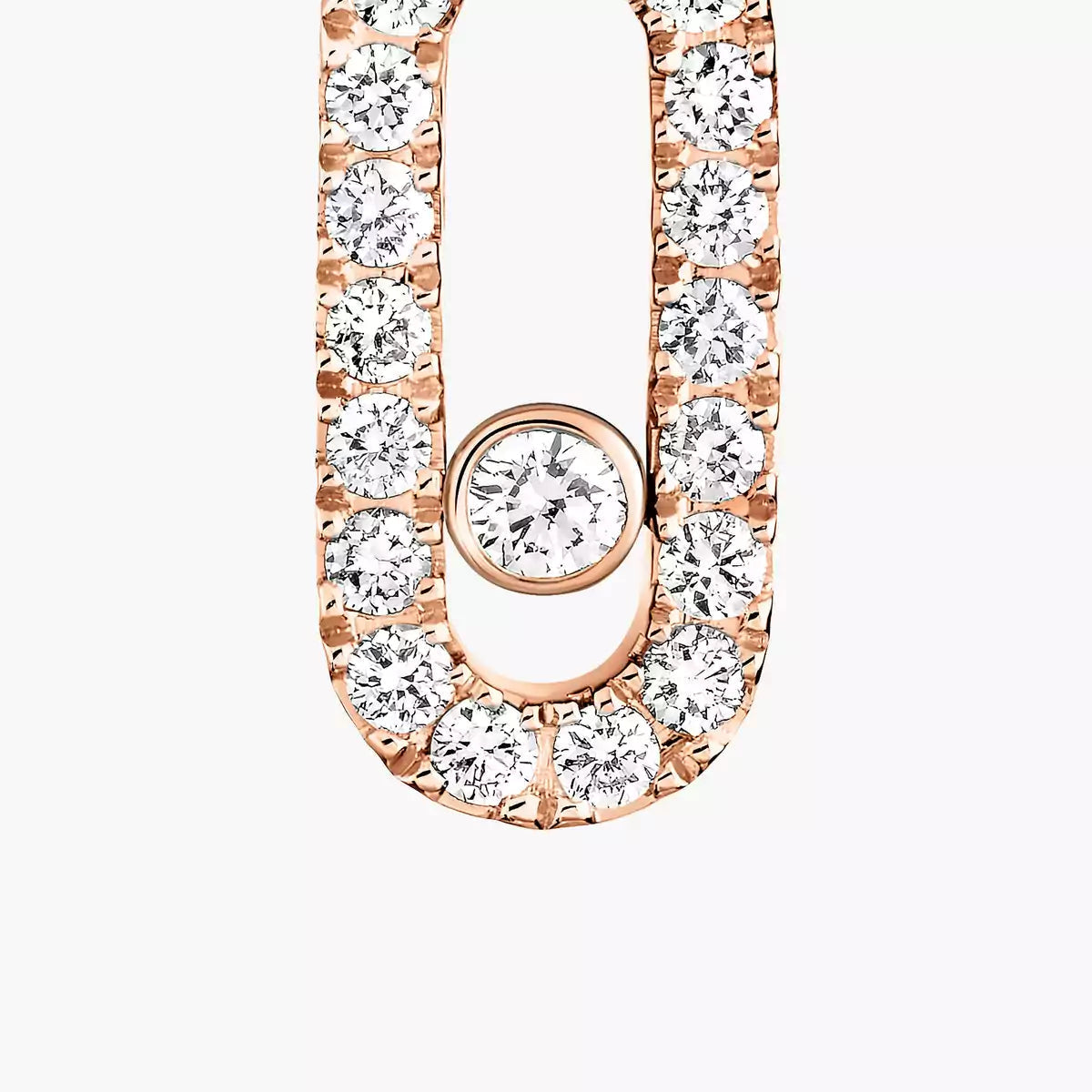 [⭐Veyra]Move Uno Single Diamond Hoop Earring