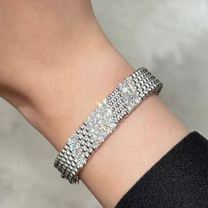 [⭐Veyra]  FIVE-ROW DIAMOND BRACELET