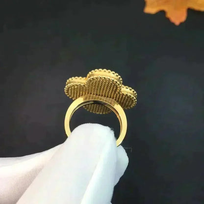 [⭐Veyra]CLOVER MALACHITE RING