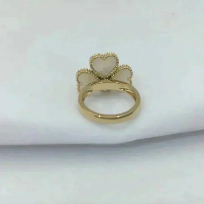 [⭐Veyra]SWEET CLOVER WHITE MOP RING