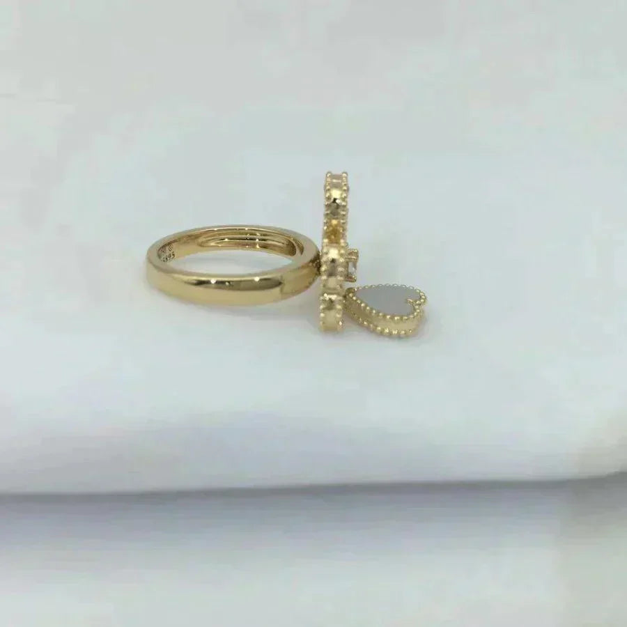 [⭐Veyra]SWEET CLOVER WHITE MOP RING