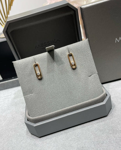 [⭐Veyra]MOVE UNO SMALL 1 DIAMOND EARRINGS