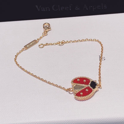 [⭐Veyra]LUCKY SPRING 1 MOTIF PINK GOLD BRACELET