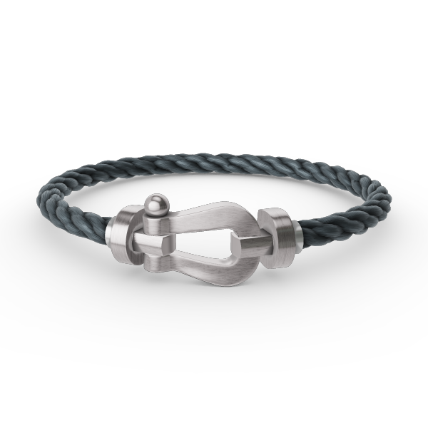 [⭐Veyra]FORCE LARGE HORSESHOE NO DIAMOND BRACELET SILVER