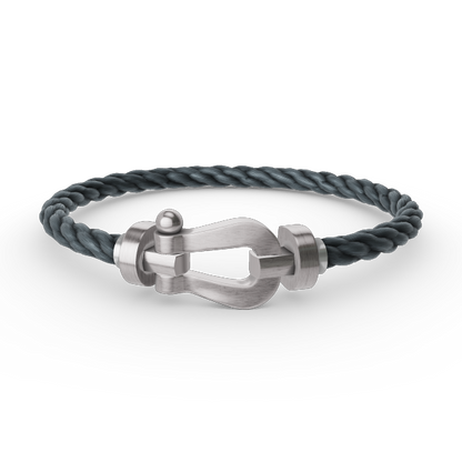 [⭐Veyra]FORCE LARGE HORSESHOE NO DIAMOND BRACELET SILVER