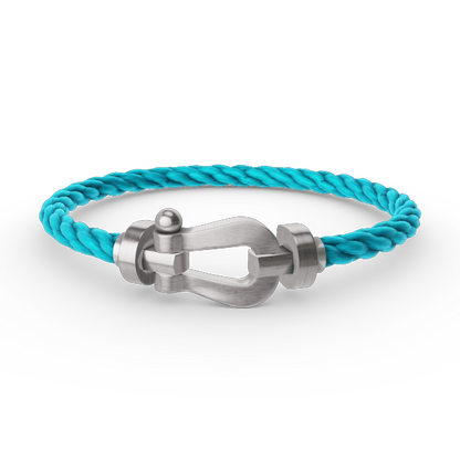 [⭐Veyra]FORCE LARGE HORSESHOE NO DIAMOND BRACELET SILVER