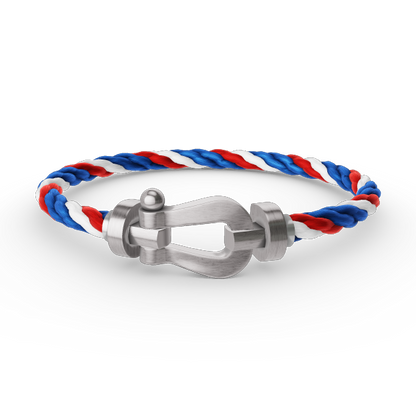 [⭐Veyra]FORCE LARGE HORSESHOE NO DIAMOND BRACELET SILVER