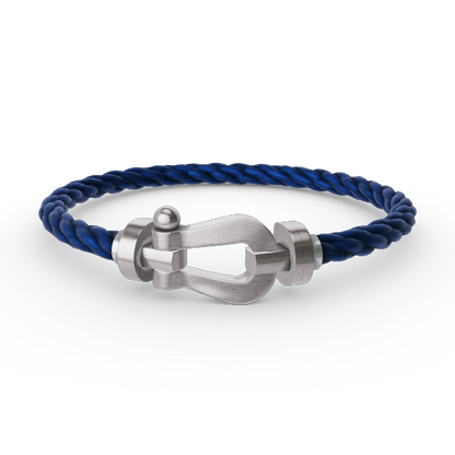 [⭐Veyra]FORCE LARGE HORSESHOE NO DIAMOND BRACELET SILVER