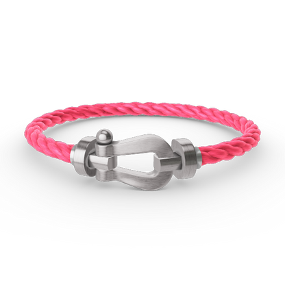 [⭐Veyra]FORCE LARGE HORSESHOE NO DIAMOND BRACELET SILVER